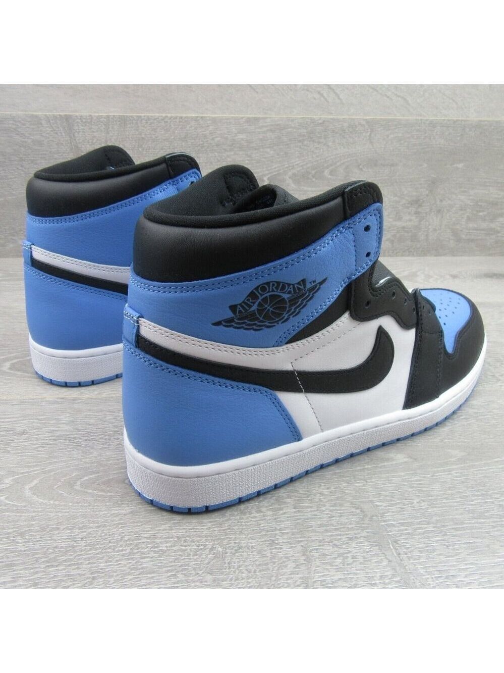 Air Jordan 1 Retro HI OG UNC Mens Size 10.5 University Blue Black NEW - Picture 7 of 14